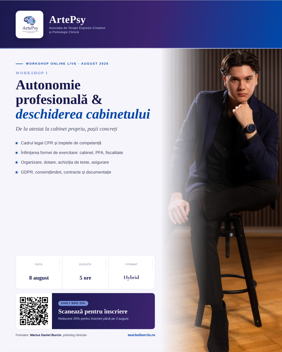 Workshop 1: Autonomie profesională și deschiderea cabinetului