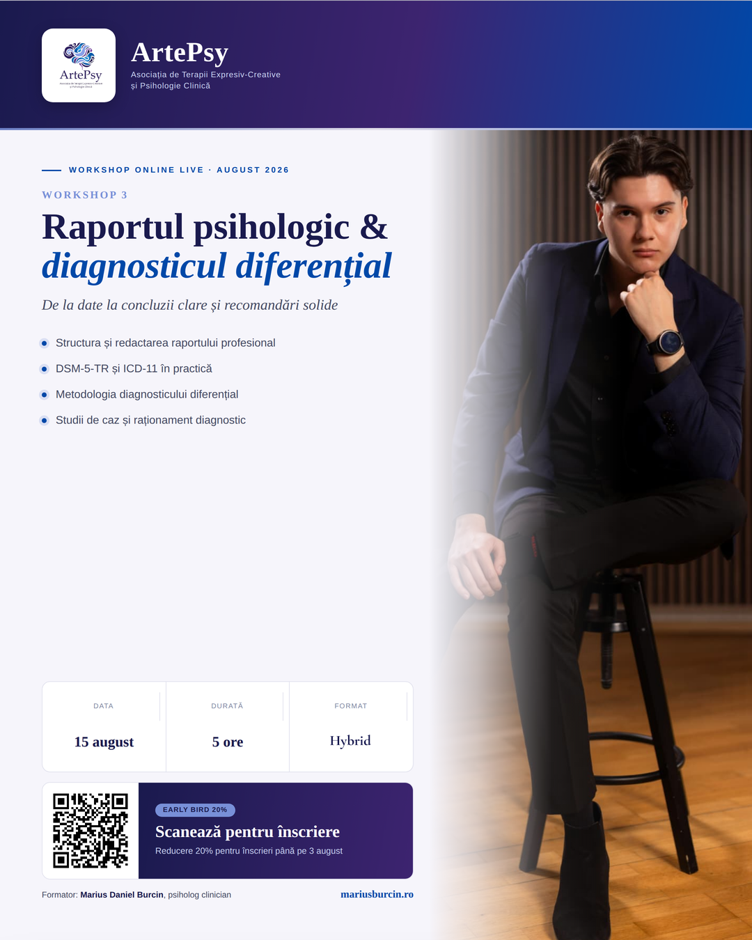 Workshop 3: Raportul psihologic și diagnosticul diferențial